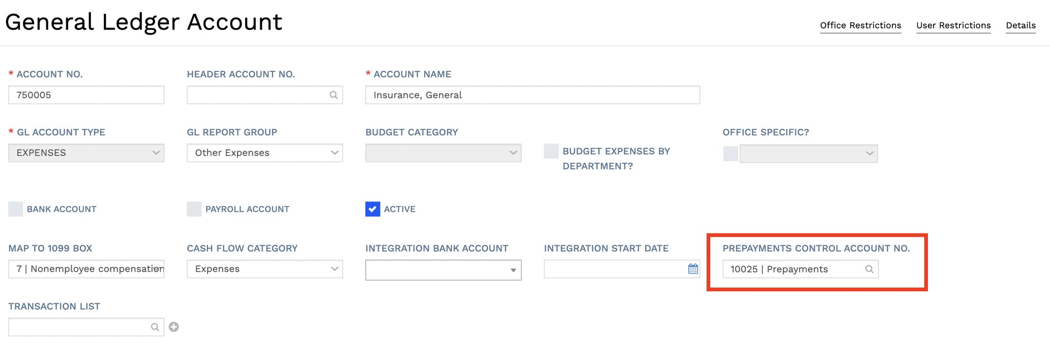Prepaid expense amortization